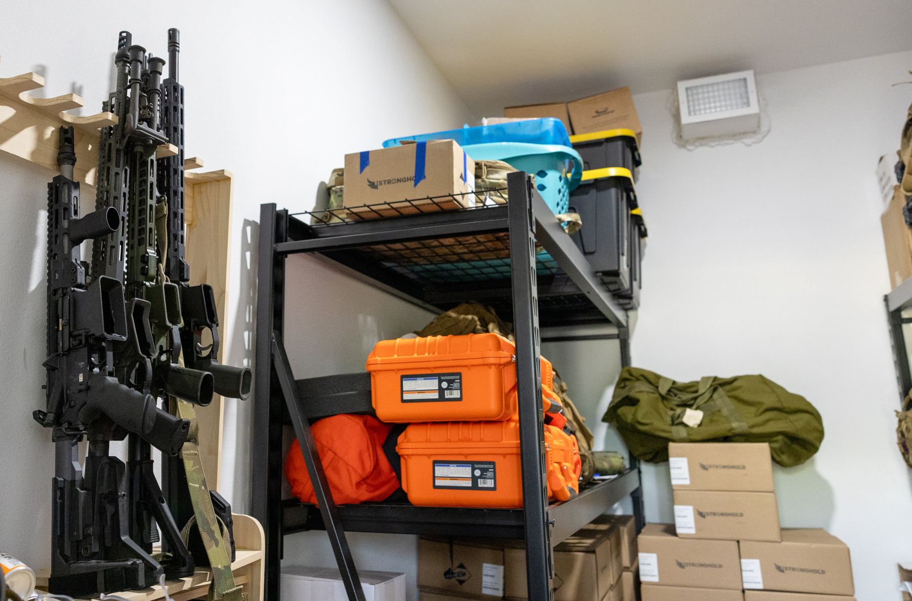 Rifles staged for training